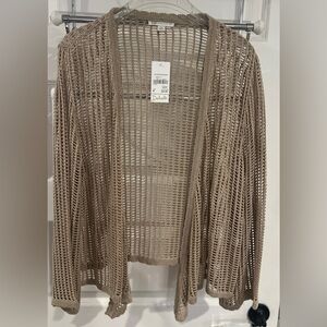 Cato Open-Weave Cardigan - Oatmeal